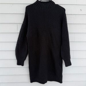 Black Knit Sweater Dress